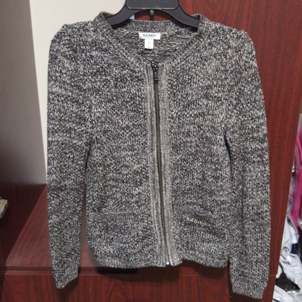 Old Navy Full Zip Sparkly Cardigan